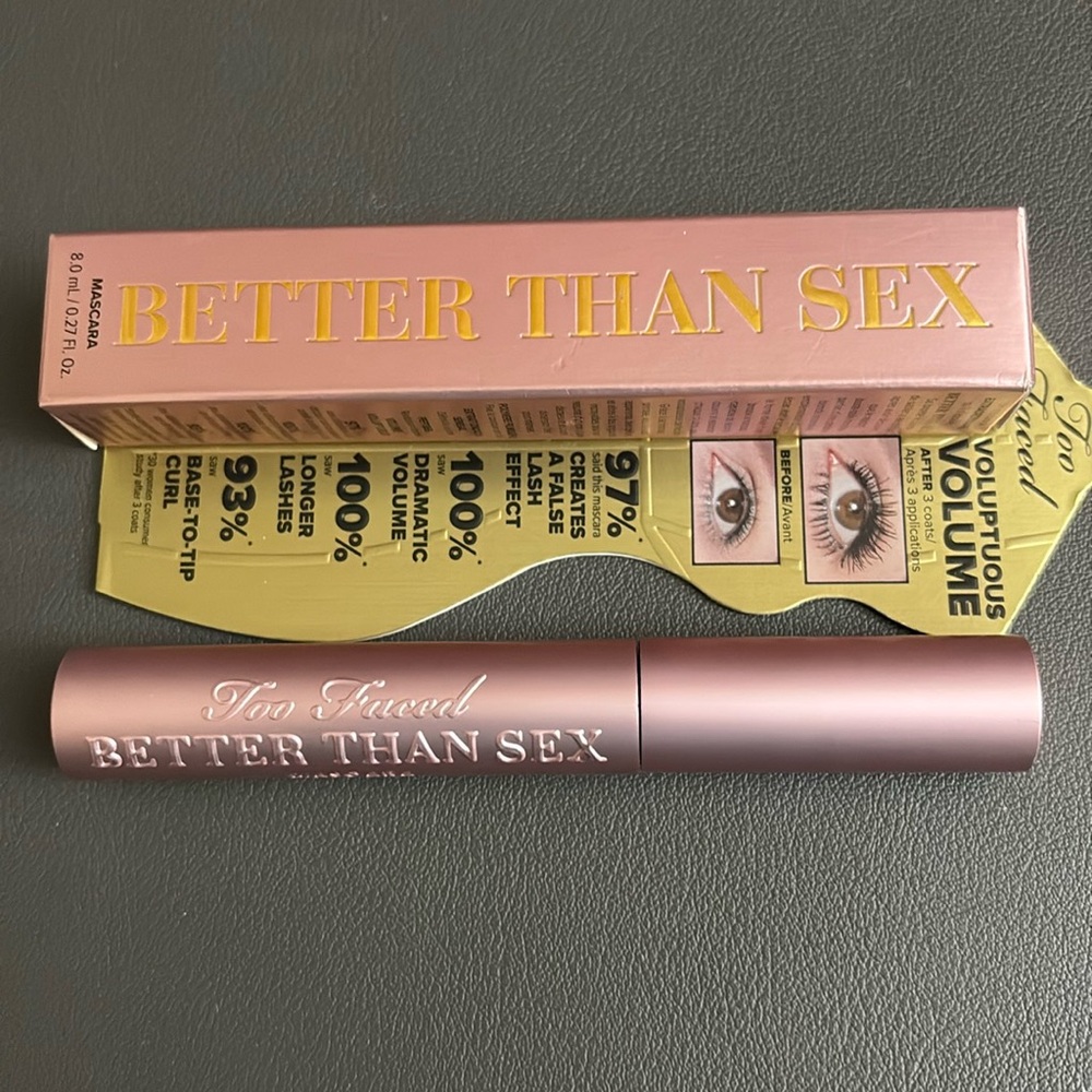 Too Faced Voluptuous Volume Better Than Sex Mascara NIB